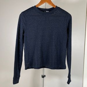 Metallic Divided H&M Navy Sweater XS